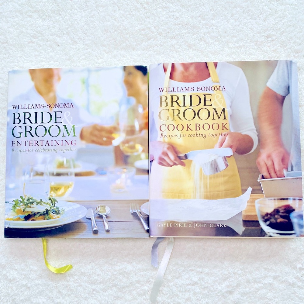 William Sonoma Bride Groom Cookbook Set